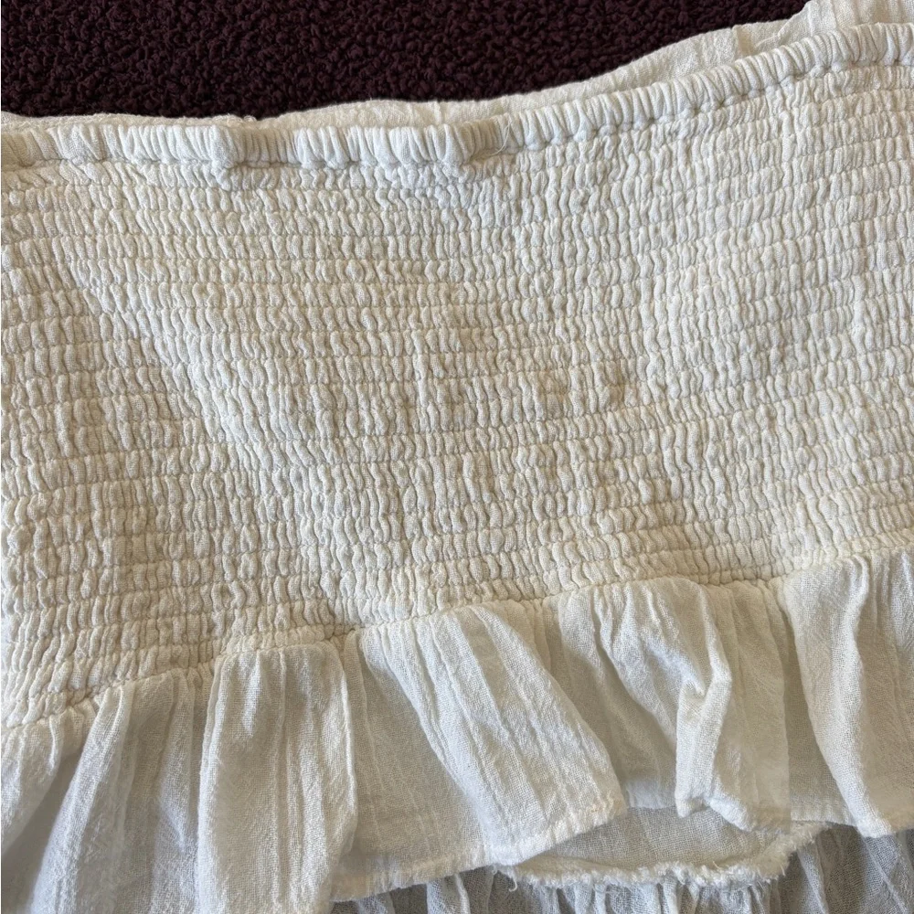 Free people fun in the sun top peplum, size L